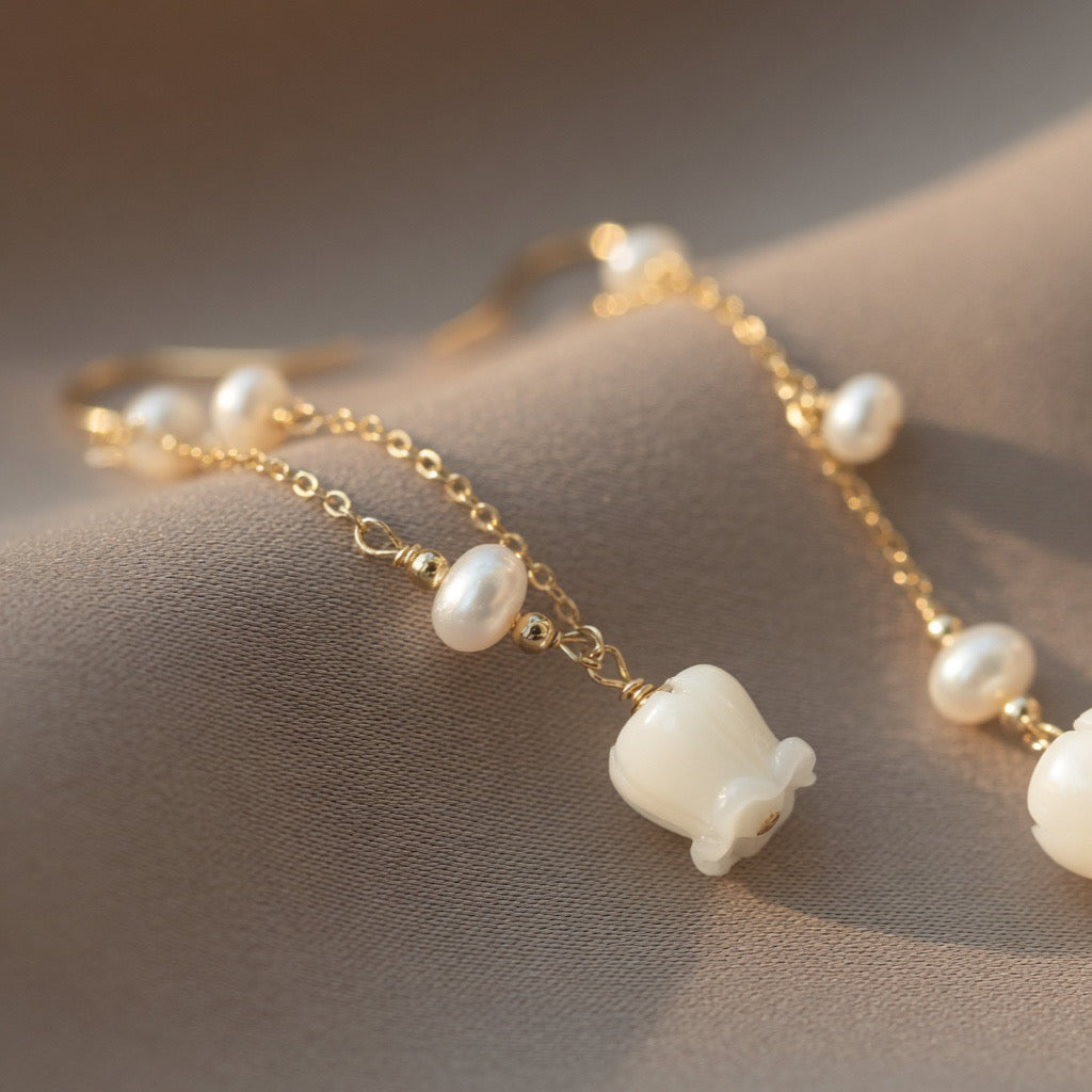Ethereal Lily Dusk Earrings