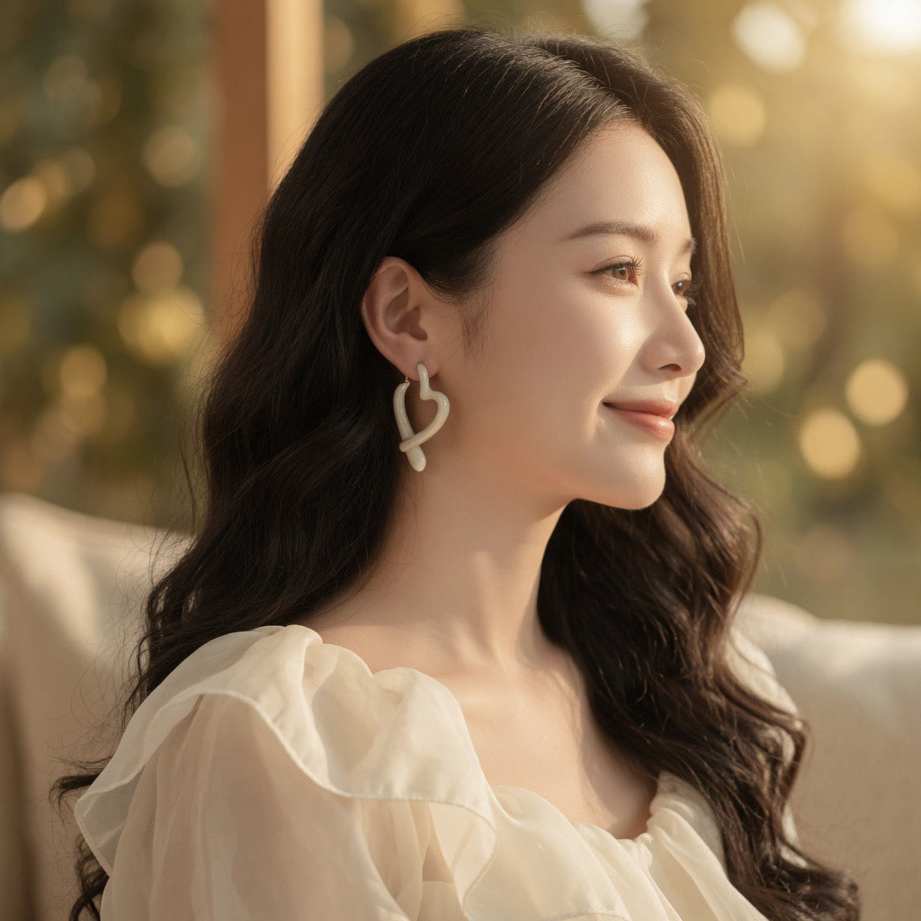 Eternal Knot Heart Earrings