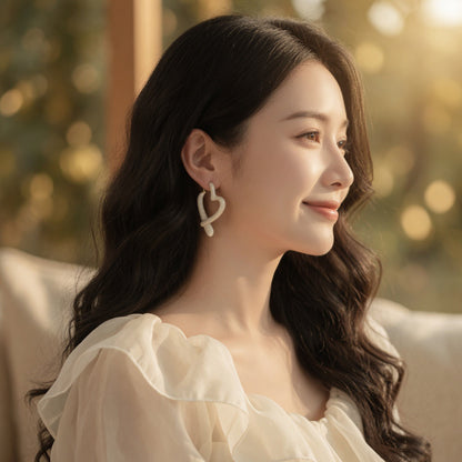 Eternal Knot Heart Earrings