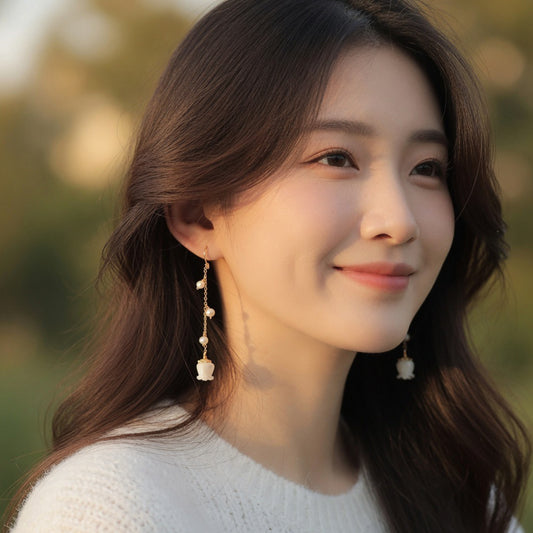 Ethereal Lily Dusk Earrings