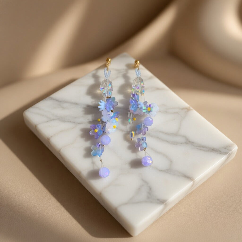 Sakura Petal Cascade Earrings